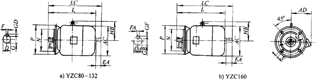YZCϵеஐ늄әC(j)γߴ磨H80160mm